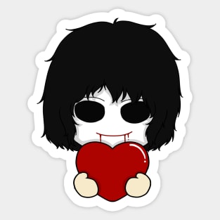 bloody painter valentine chibi Sticker